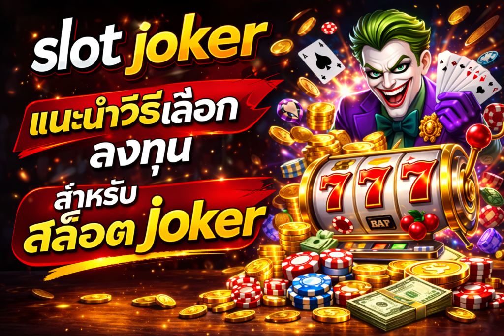 slot joker แนะนำวิธีเลือกลงทุน สำหรับ สล็อต joker